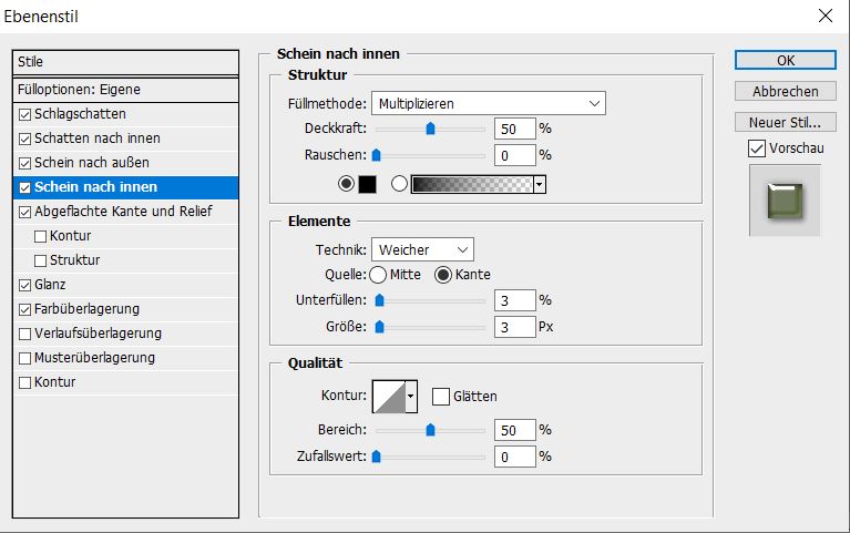 Schein nach innen