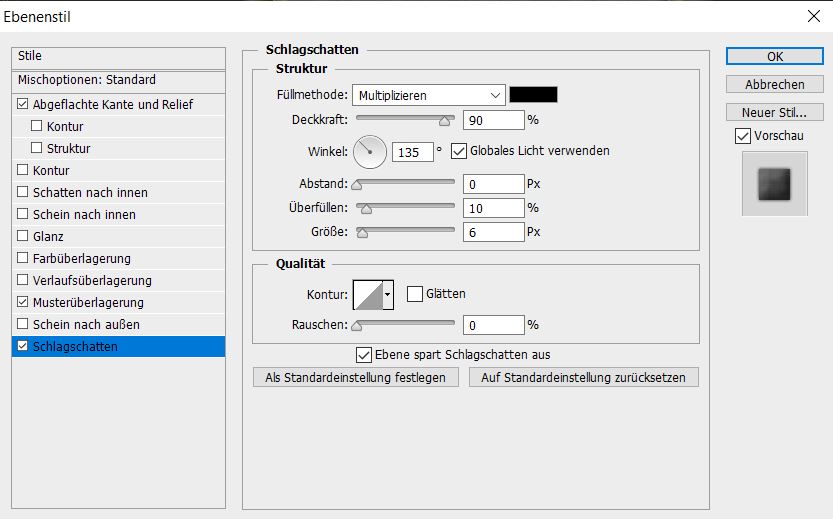 Schlagschatten