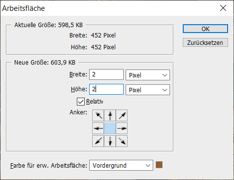 12-Erweiterung der Arbeitsfläche
